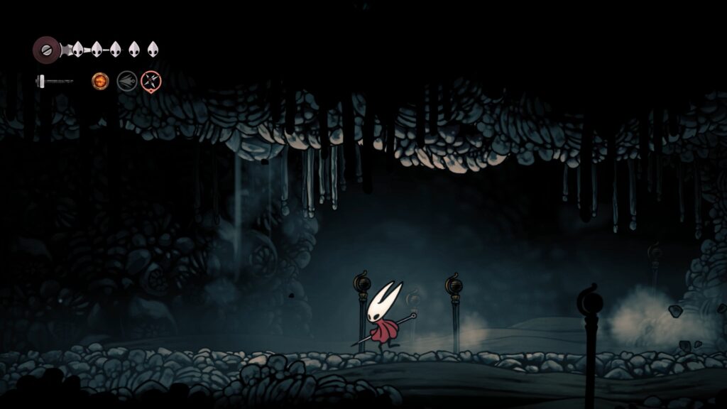 hollow knight silksong soluce complete sone coquibois acte 1 pharloom pc steam xbox game pass ps5 nintendo switch 2 boss sœur splinter masque compétence prise ferme