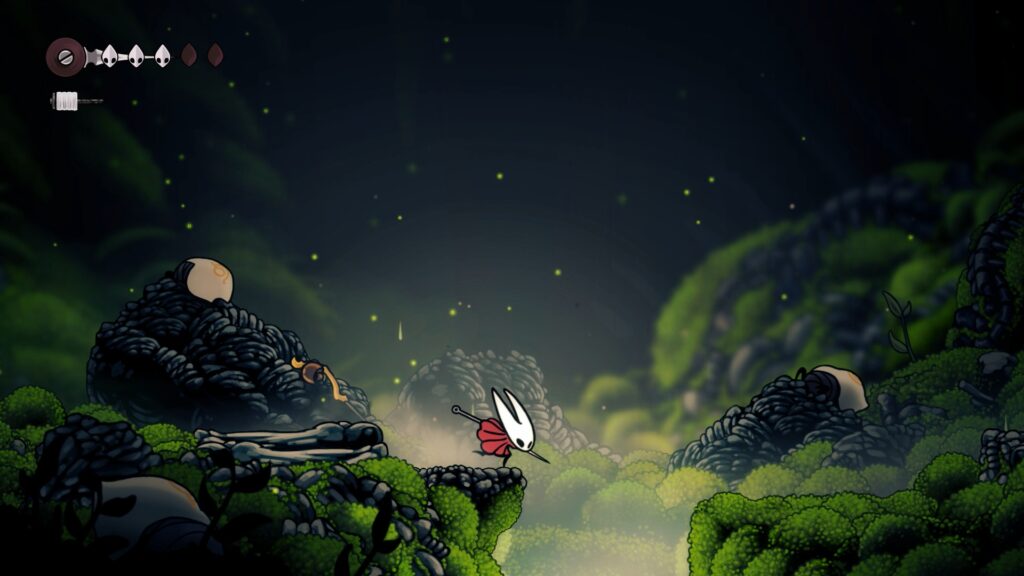grotte verdoyante soluce complete hollow knight silksong guide cheminement steam metroidvania Acte 1 Pharloom, boss mere forestiere