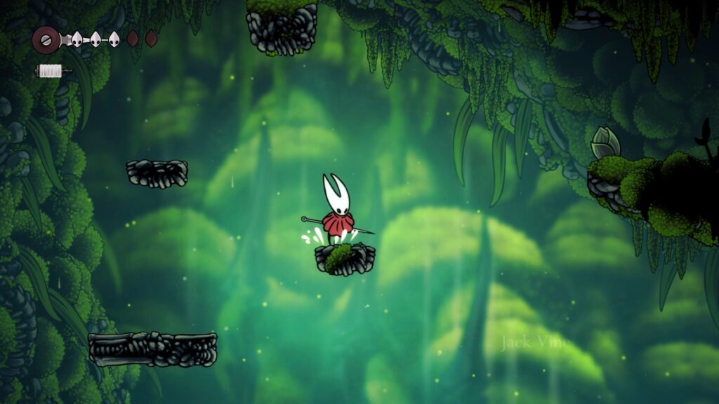 grotte verdoyante soluce complete hollow knight silksong guide cheminement steam metroidvania Acte 1 Pharloom, boss mere forestiere