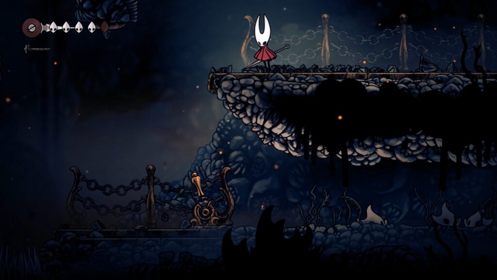 hollow knight soluce complète guide solution gouffre dos steam pc ps5 bete des cloches lance soyeuse cœur de soie
