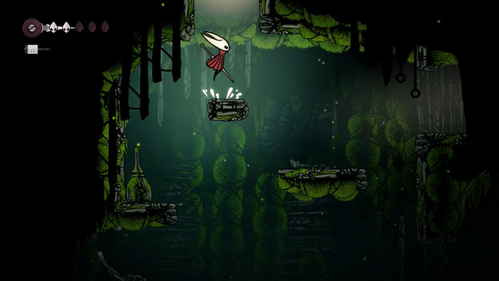 hollow knight soluce complète guide solution gouffre dos steam pc ps5 bete des cloches lance soyeuse cœur de soie