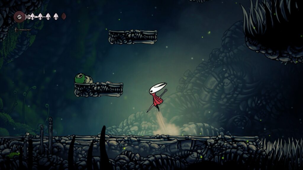 grotte verdoyante soluce complete hollow knight silksong guide cheminement steam metroidvania Acte 1 Pharloom, boss mere forestiere