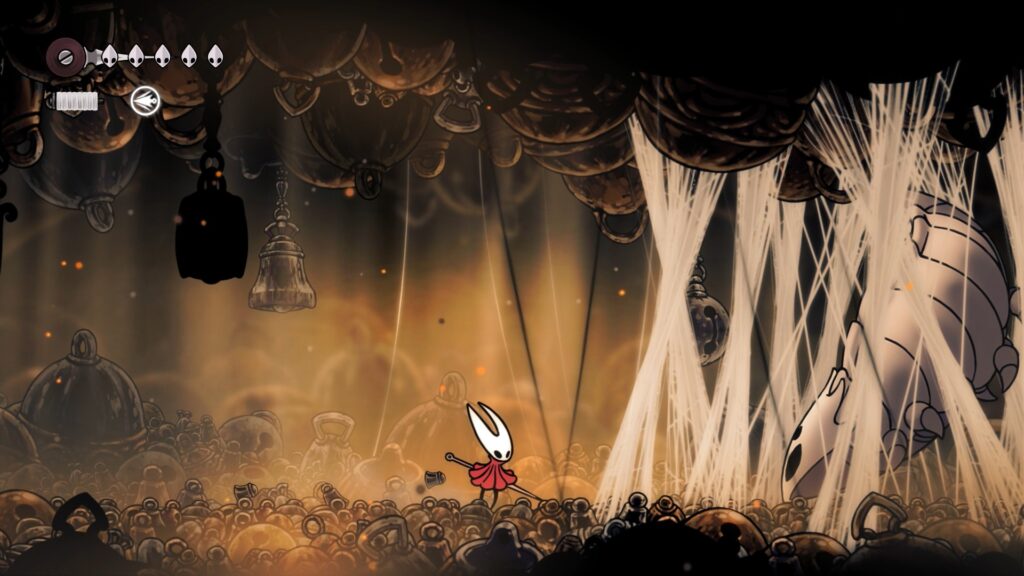 hollow knight soluce complète guide solution gouffre dos steam pc ps5 bete des cloches lance soyeuse cœur de soie