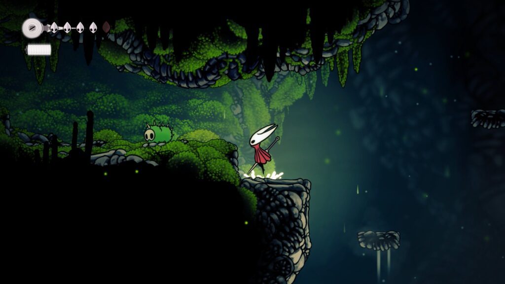 grotte verdoyante soluce complete hollow knight silksong guide cheminement steam metroidvania Acte 1 Pharloom, boss mere forestiere