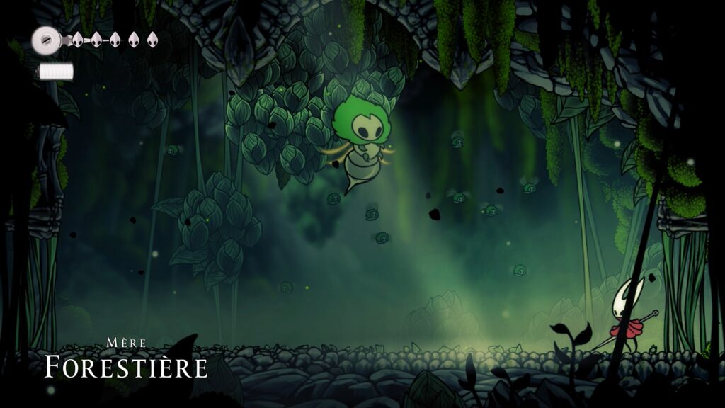grotte verdoyante soluce complete hollow knight silksong guide cheminement steam metroidvania Acte 1 Pharloom, boss mere forestiere