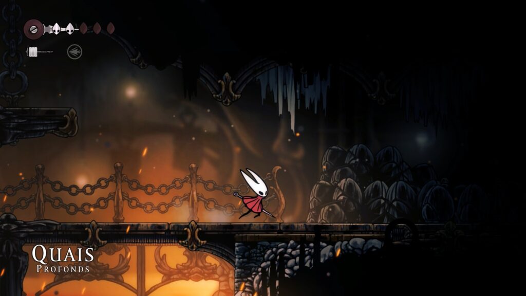 hollow knight Silksong soluce complete guide jeu Acte 1 Pharloom quais profonds
