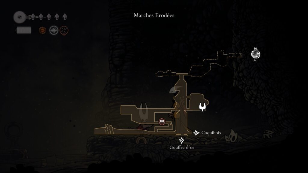 hollow knight silksong soluce complete zone marches érodées acte 1 pharloom pc steam xbox game pass ps5 nintendo switch 2 boss la dernière juge fin acte 1