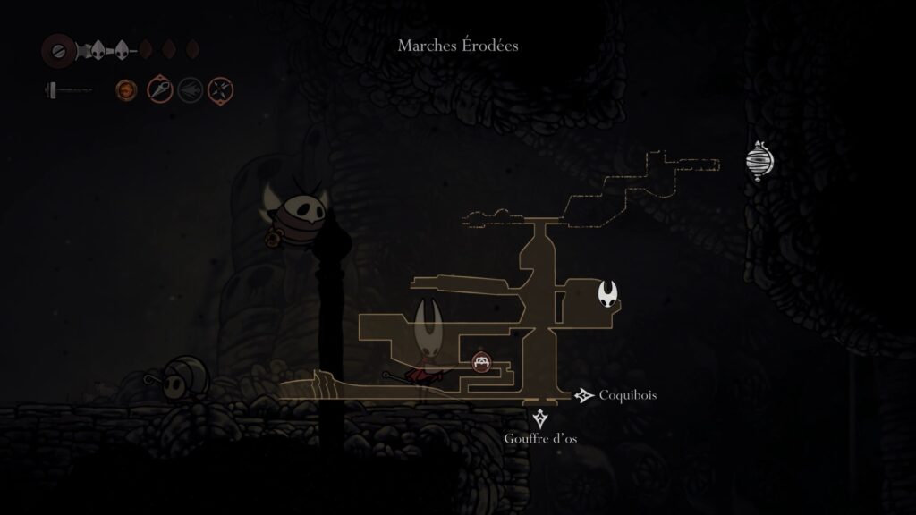 hollow knight silksong soluce complete zone marches érodées acte 1 pharloom pc steam xbox game pass ps5 nintendo switch 2 boss la dernière juge fin acte 1