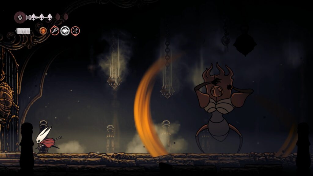 hollow knight silksong soluce complete zone marches érodées acte 1 pharloom pc steam xbox game pass ps5 nintendo switch 2 boss la dernière juge fin acte 1