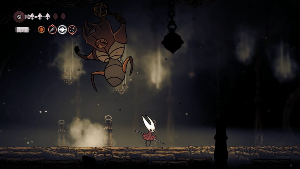 hollow knight silksong soluce complete zone marches érodées acte 1 pharloom pc steam xbox game pass ps5 nintendo switch 2 boss la dernière juge fin acte 1