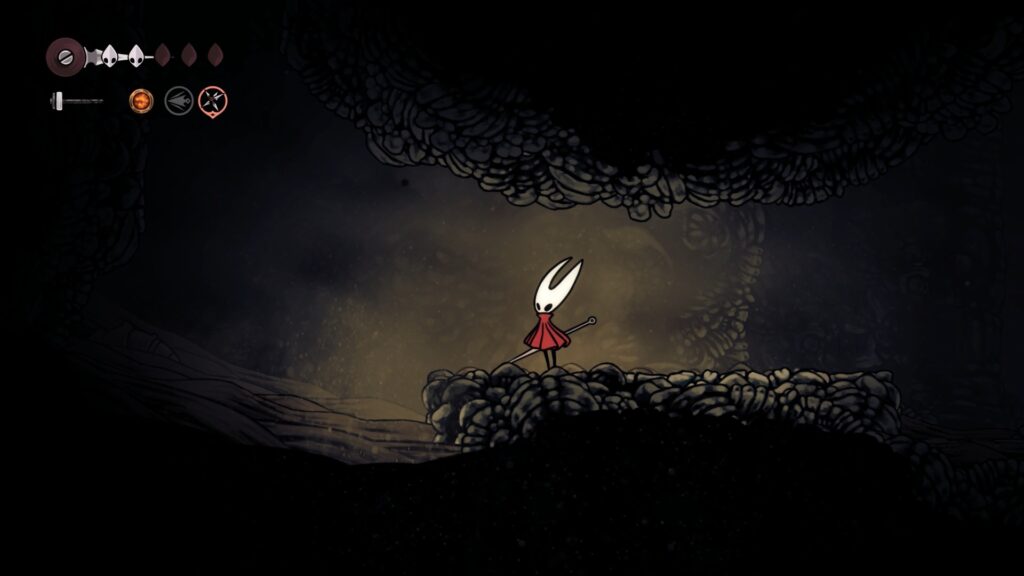 hollow knight silksong soluce complete zone marches érodées acte 1 pharloom pc steam xbox game pass ps5 nintendo switch 2 boss la dernière juge fin acte 1