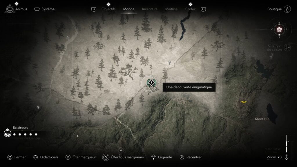 assassin creed shadows parchemin porte isu glyphe carte soluce guide astuce jeu xbox ps5 pc