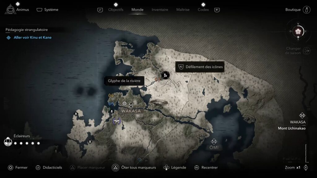 assassin creed shadows parchemin porte isu glyphe carte soluce guide astuce jeu xbox ps5 pc