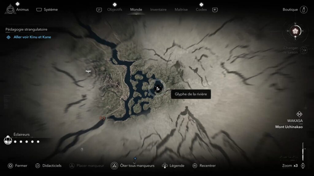 assassin creed shadows parchemin porte isu glyphe carte soluce guide astuce jeu xbox ps5 pc