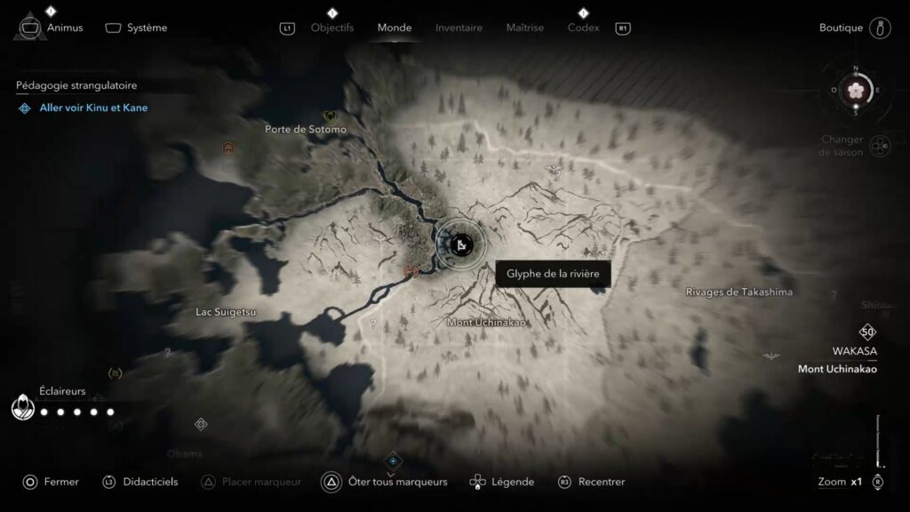 assassin creed shadows parchemin porte isu glyphe carte soluce guide astuce jeu xbox ps5 pc