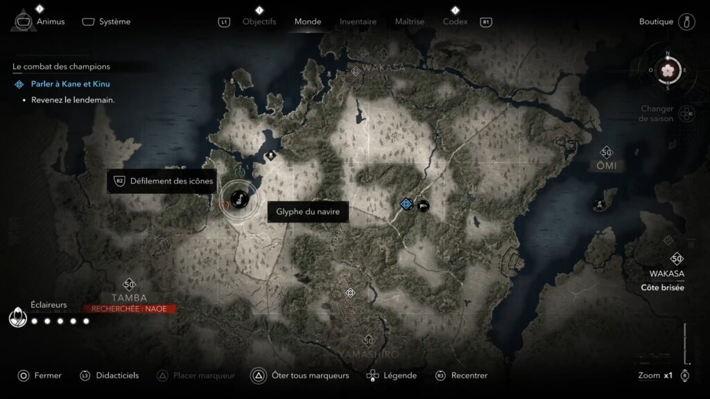 assassin creed shadows parchemin porte isu glyphe carte soluce guide astuce jeu xbox ps5 pc