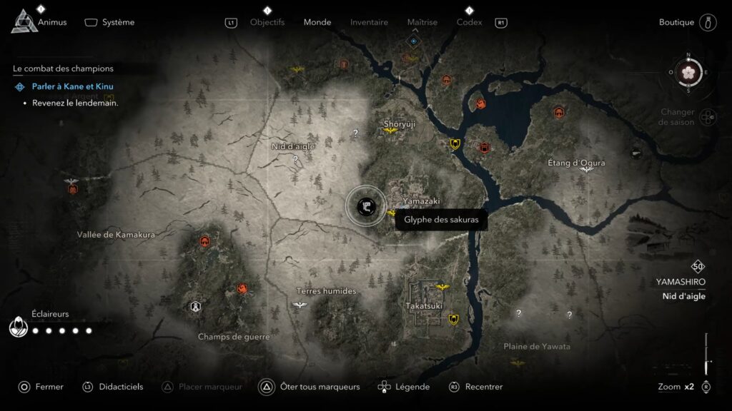 assassin creed shadows parchemin porte isu glyphe carte soluce guide astuce jeu xbox ps5 pc