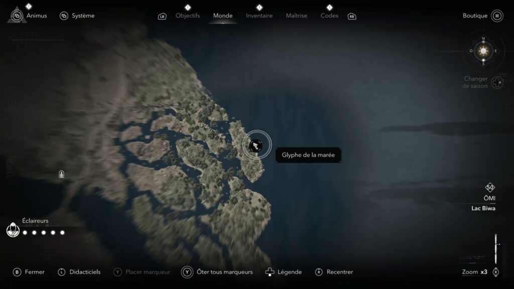 assassin creed shadows parchemin porte isu glyphe carte soluce guide astuce jeu xbox ps5 pc