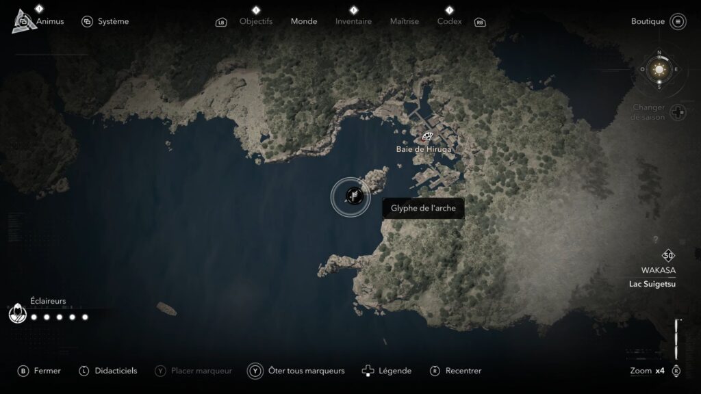 assassin creed shadows parchemin porte isu glyphe carte soluce guide astuce jeu xbox ps5 pc
