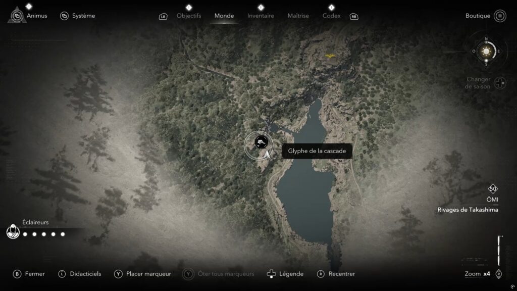 assassin creed shadows parchemin porte isu glyphe carte soluce guide astuce jeu xbox ps5 pc