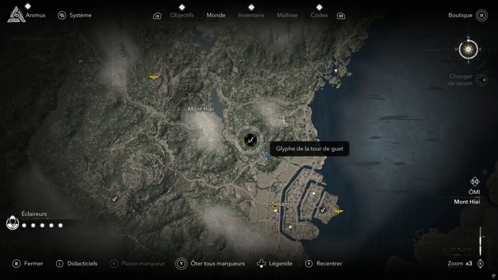 assassin creed shadows parchemin porte isu glyphe carte soluce guide astuce jeu xbox ps5 pc