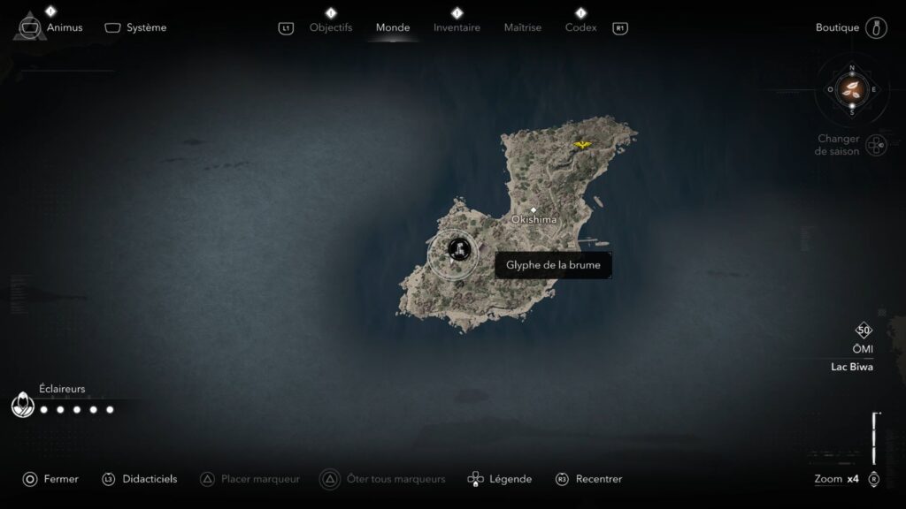 assassin creed shadows parchemin porte isu glyphe carte soluce guide astuce jeu xbox ps5 pc