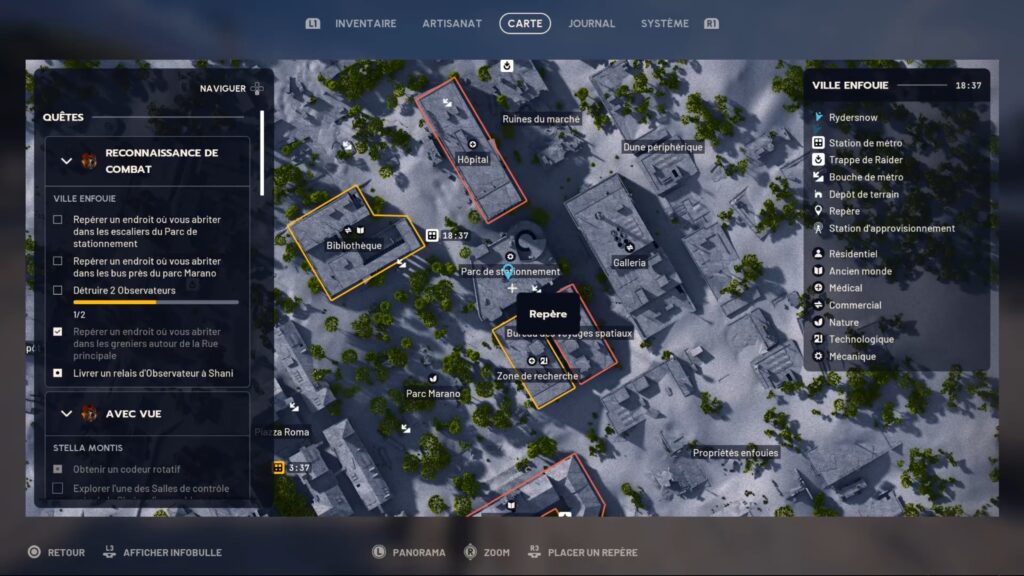 arc raiders quete reconnaissance combat fr shani observateur ville enfouie soluce astuce