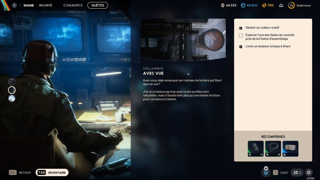 arc raiders quete avec vue shani encodeur rotatif stella montis fr soluce astuce xbox pc ps5