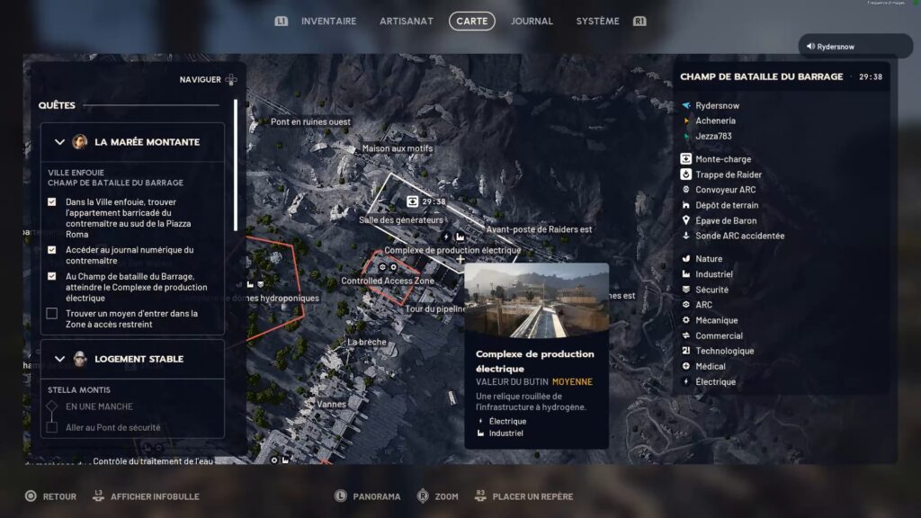 arc raiders sky shrouded quete soluce astuce maree montante carte jeu image zone restreinte fr