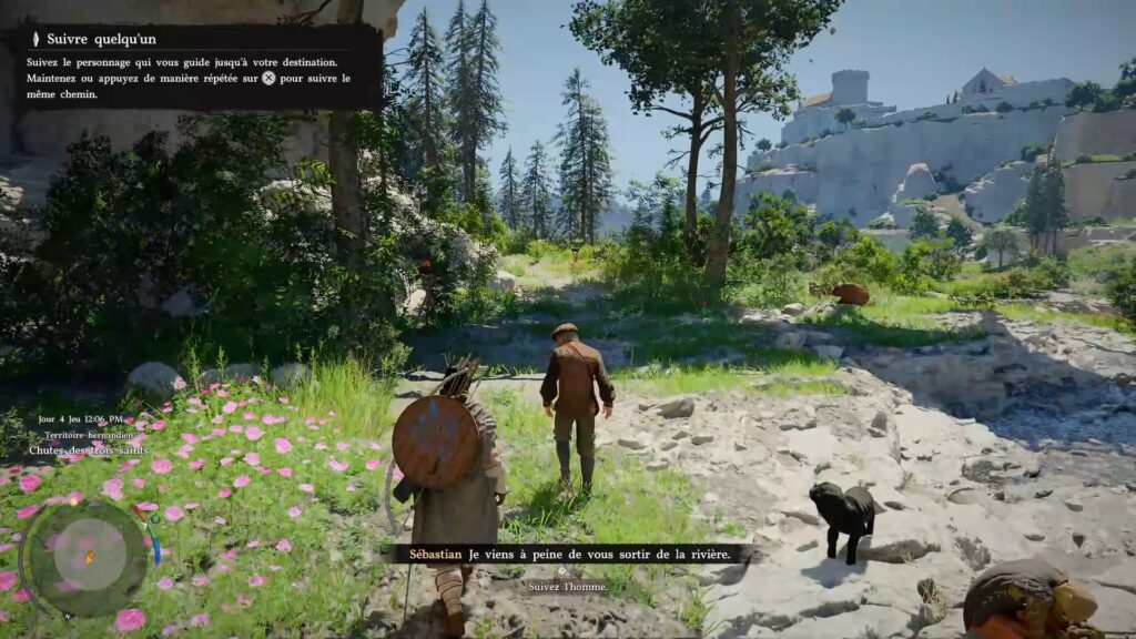 crimson desert quete fr soluce astuce prologue nuit noire reflet lumiere debut ps5 xbox pc