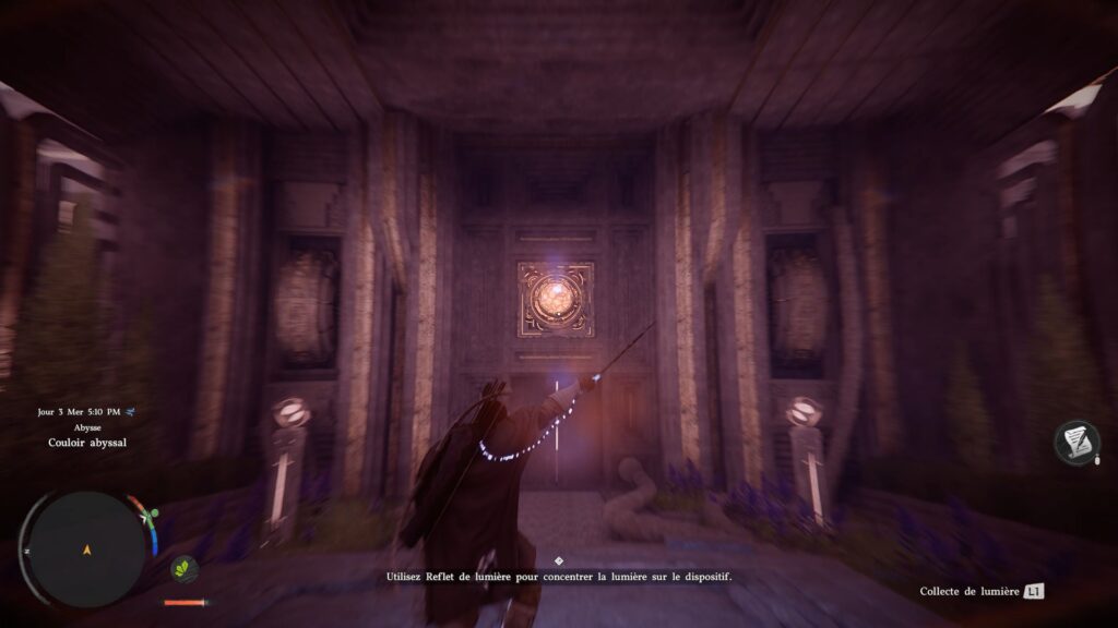 crimson desert quete fr soluce astuce prologue nuit noire reflet lumiere debut ps5 xbox pc