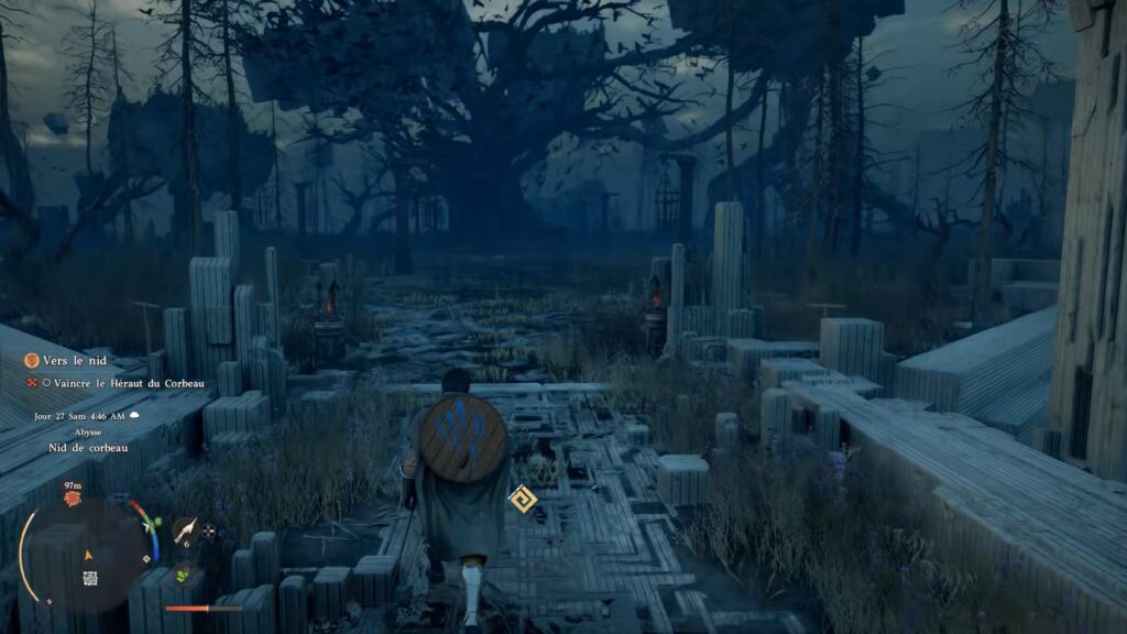 crimson desert chapitre 5 intrus corbeau puzzle fleche envol soluce solution guide pc ps5 xbox astuce jeu boss kearush