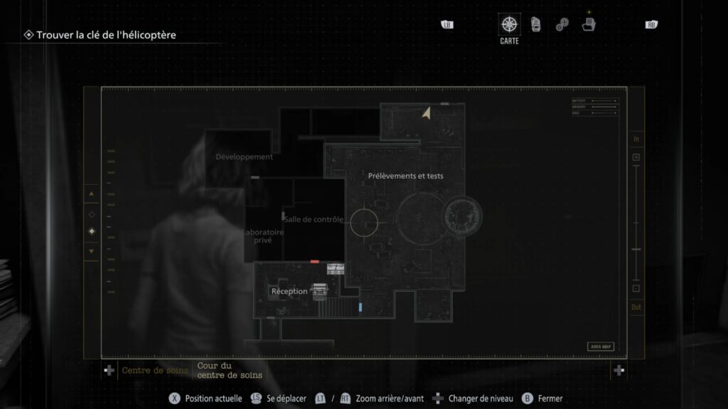 resident evil 9 requiem cour soin centre soluce guide fr astuce jeu xbox ps5 pc switch puzzle boss