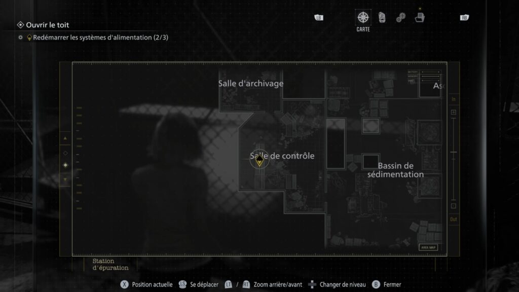 resident evil 9 requiem cour soin centre soluce guide fr astuce jeu xbox ps5 pc switch puzzle boss clé helicoptere concierge