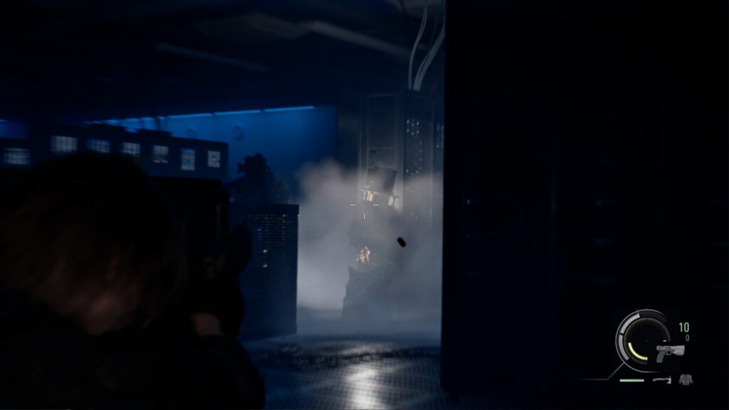 resident evil 9 requiem boss fin elpis laboratoire ark leon grace cle porte xbox ps5 switch pc guide soluce astuce