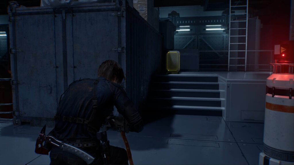 resident evil 9 requiem boss fin elpis laboratoire ark leon grace cle porte xbox ps5 switch pc guide soluce astuce