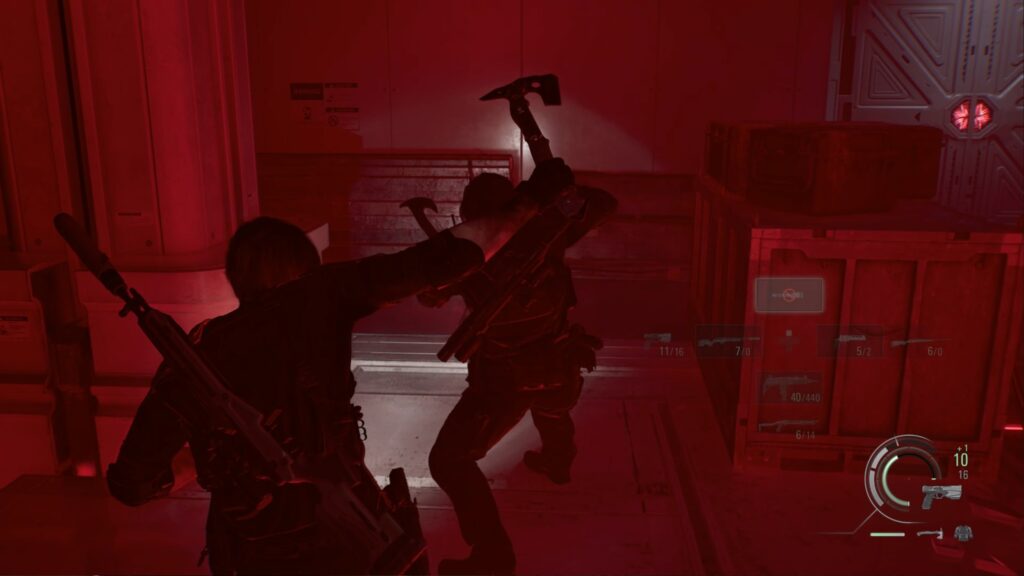 resident evil 9 requiem boss fin elpis laboratoire ark leon grace cle porte xbox ps5 switch pc guide soluce astuce