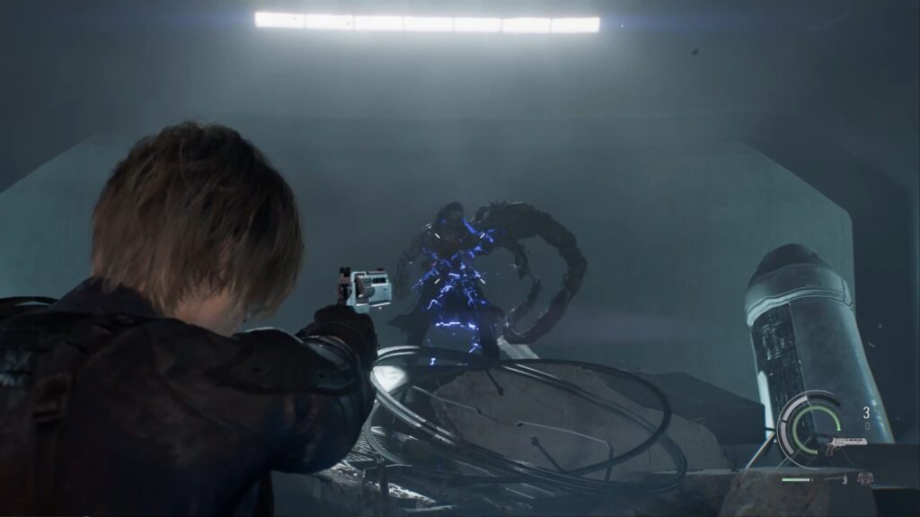 resident evil 9 requiem boss fin elpis laboratoire ark leon grace cle porte xbox ps5 switch pc guide soluce astuce