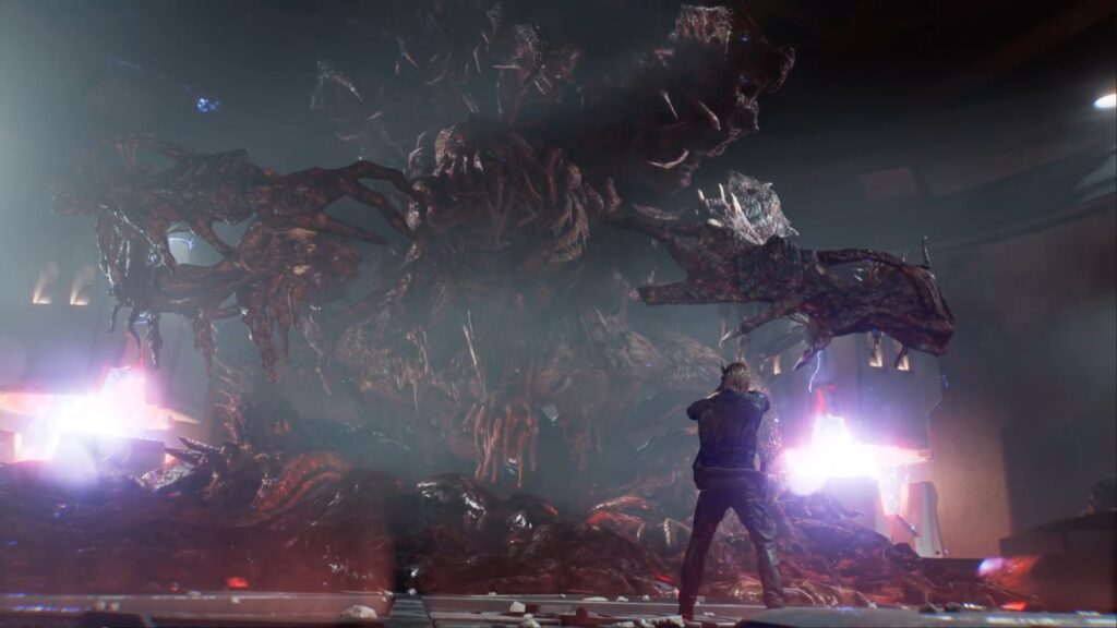 resident evil 9 requiem boss fin elpis laboratoire ark leon grace cle porte xbox ps5 switch pc guide soluce astuce