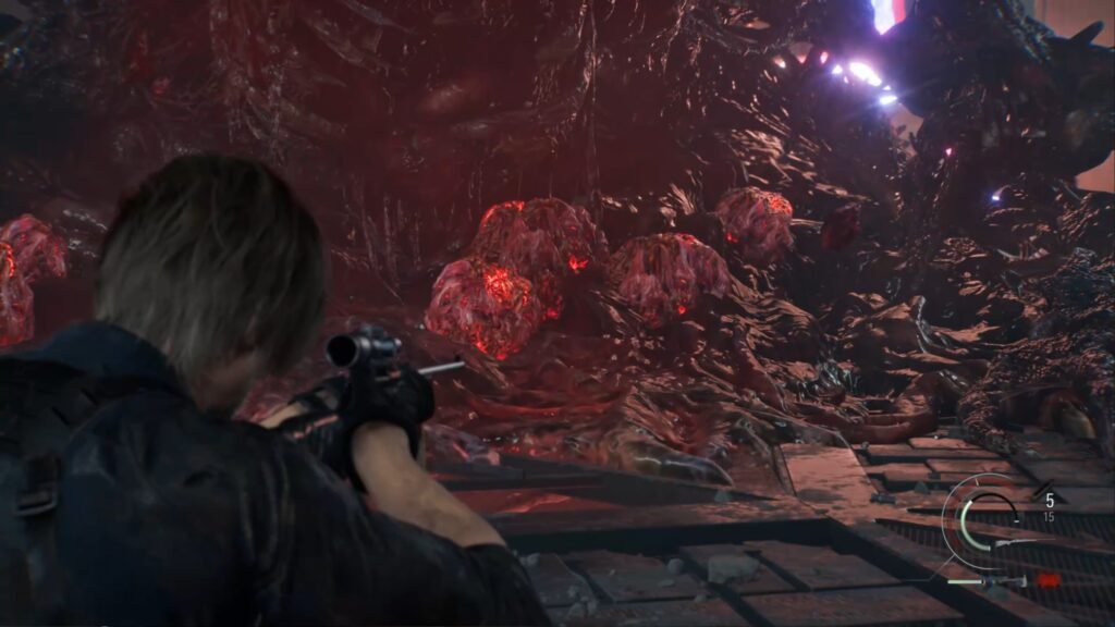 resident evil 9 requiem boss fin elpis laboratoire ark leon grace cle porte xbox ps5 switch pc guide soluce astuce