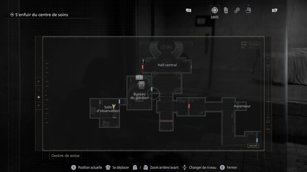 resident evil 9 requiem soluce guide fr grace centre soin quartz code coffre bracelet pc xbox ps5 switch
