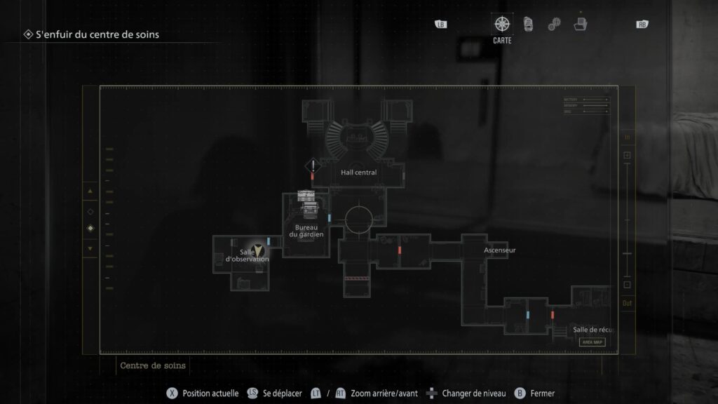 resident evil 9 requiem soluce guide fr grace centre soin quartz code coffre bracelet pc xbox ps5 switch