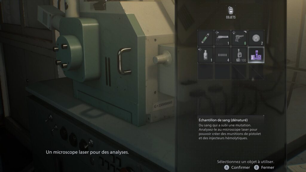 resident evil 9 requiem soluce guide fr grace centre soin quartz code coffre bracelet pc xbox ps5 switch