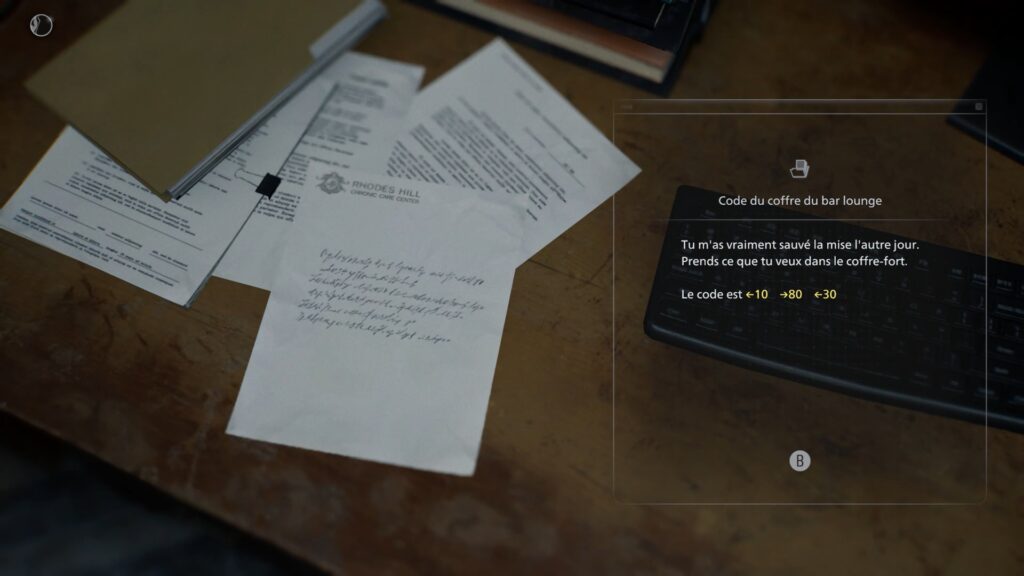 resident evil 9 requiem soluce guide fr grace centre soin quartz code coffre bracelet pc xbox ps5 switch puzzle