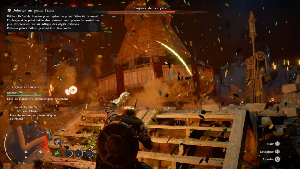 crimson desert soluce solution guide broyeur foudre tempete boss cle marni astuce jeu forteresse orbian xbox pc ps5