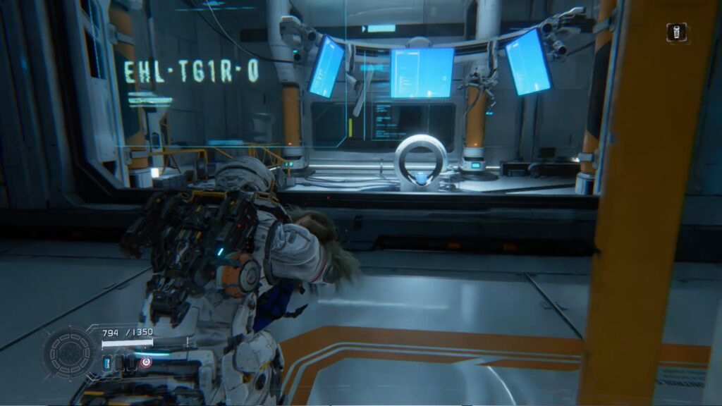 pragmata centre analyse diana cristaux rouge laser astuce soluce solution xbox ps5 pc