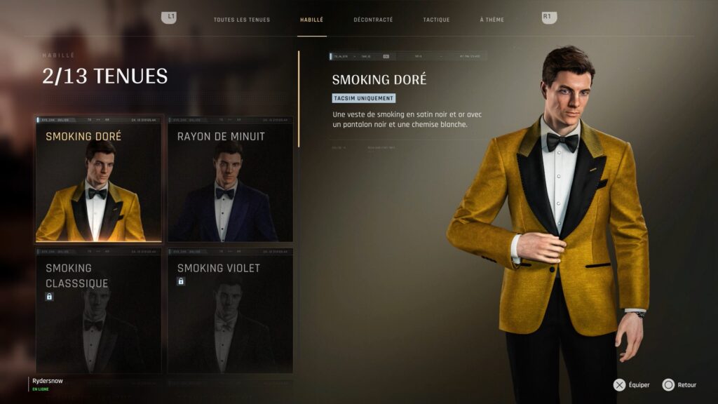 007-first-light-soluce-comment-obtenir-tenue-smocking-doree