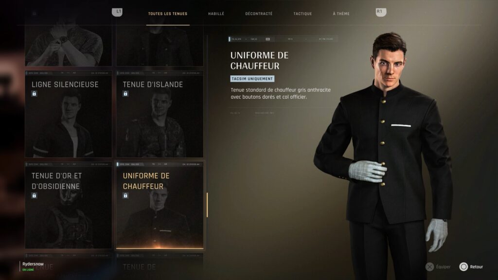 007-first-light-soluce-comment-obtenir-tenue-uniforme de chauffeur
