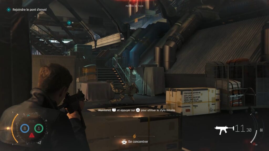 007 first light soluce guide solution astuce xbox ps5 pc code greeway porte escalier laser penthouse webb serveur