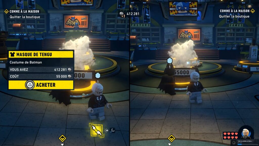 Lego Batman costume obtenir heritage legacy dark night soluce guide solution astuce jeu